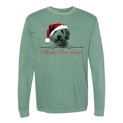 Make It Yours™ 'Happy Paw-lidays' Long Sleeve - United Monograms