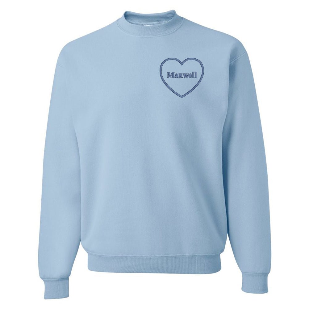 Make It Yours™ Heart Names Crewneck Sweatshirt - United Monograms
