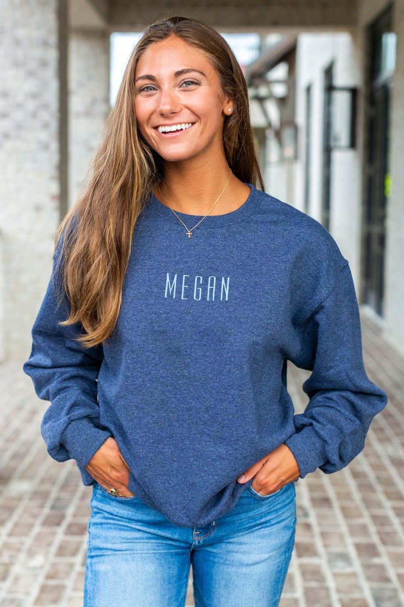 Make It Yours™ Heather Crewneck Sweatshirt - United Monograms