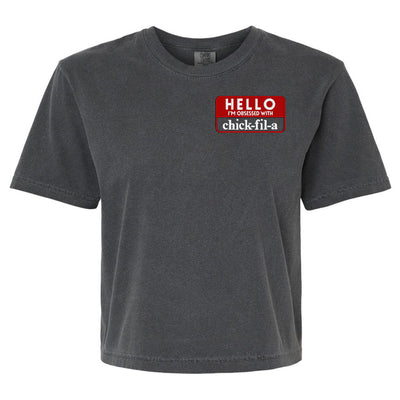 Make It Yours™ 'Hello, I'm Obsessed With...' Comfort Colors Boxy T-Shirt - United Monograms