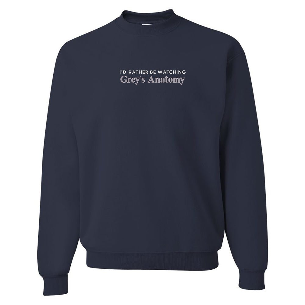 Make It Yours™ 'I'd Rather Be Watching' Crewneck Sweatshirt - United Monograms