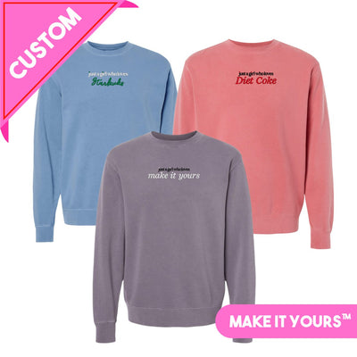 Make It Yours™ 'Just A Girl Who Loves' Cozy Crew - United Monograms
