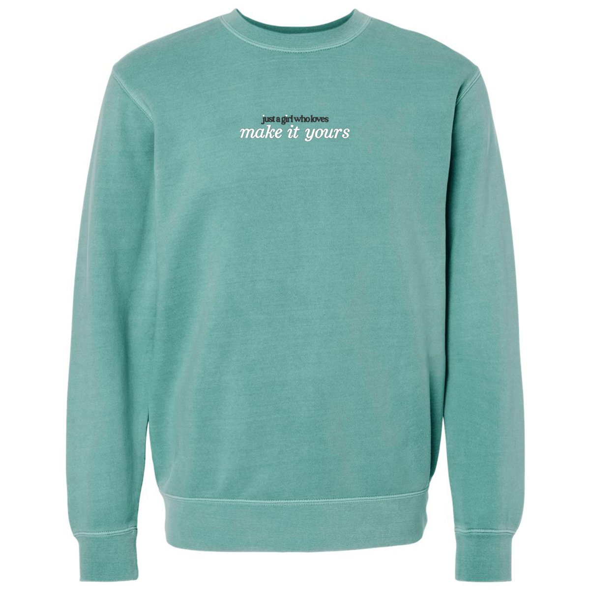Make It Yours™ 'Just A Girl Who Loves' Cozy Crew - United Monograms