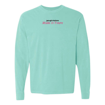 Make It Yours™ 'Just A Girl Who Loves' Long Sleeve T-Shirt - United Monograms