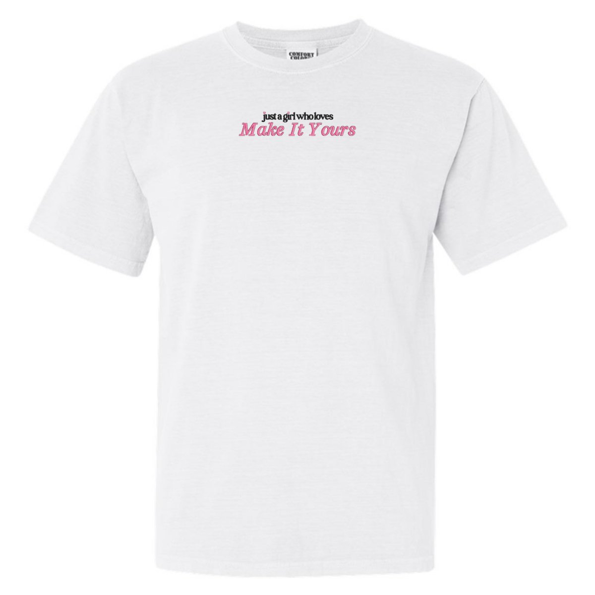 Make It Yours™ 'Just A Girl Who Loves' T-Shirt - United Monograms