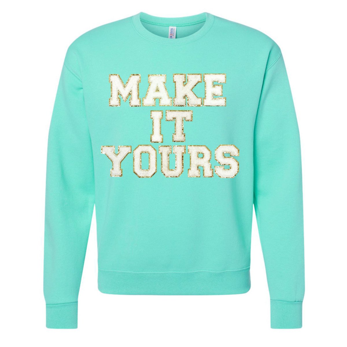 Make It Yours™ Letter Patch Crewneck Sweatshirt - United Monograms