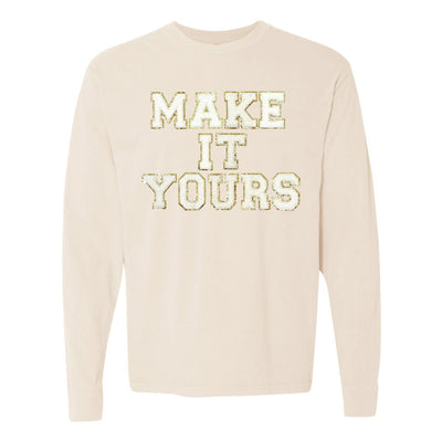 Make It Yours™ Letter Patch Long Sleeve T-Shirt - United Monograms