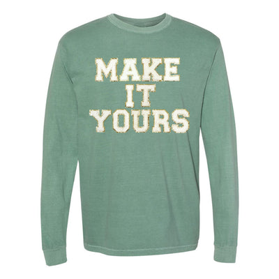 Make It Yours™ Letter Patch Long Sleeve T-Shirt - United Monograms