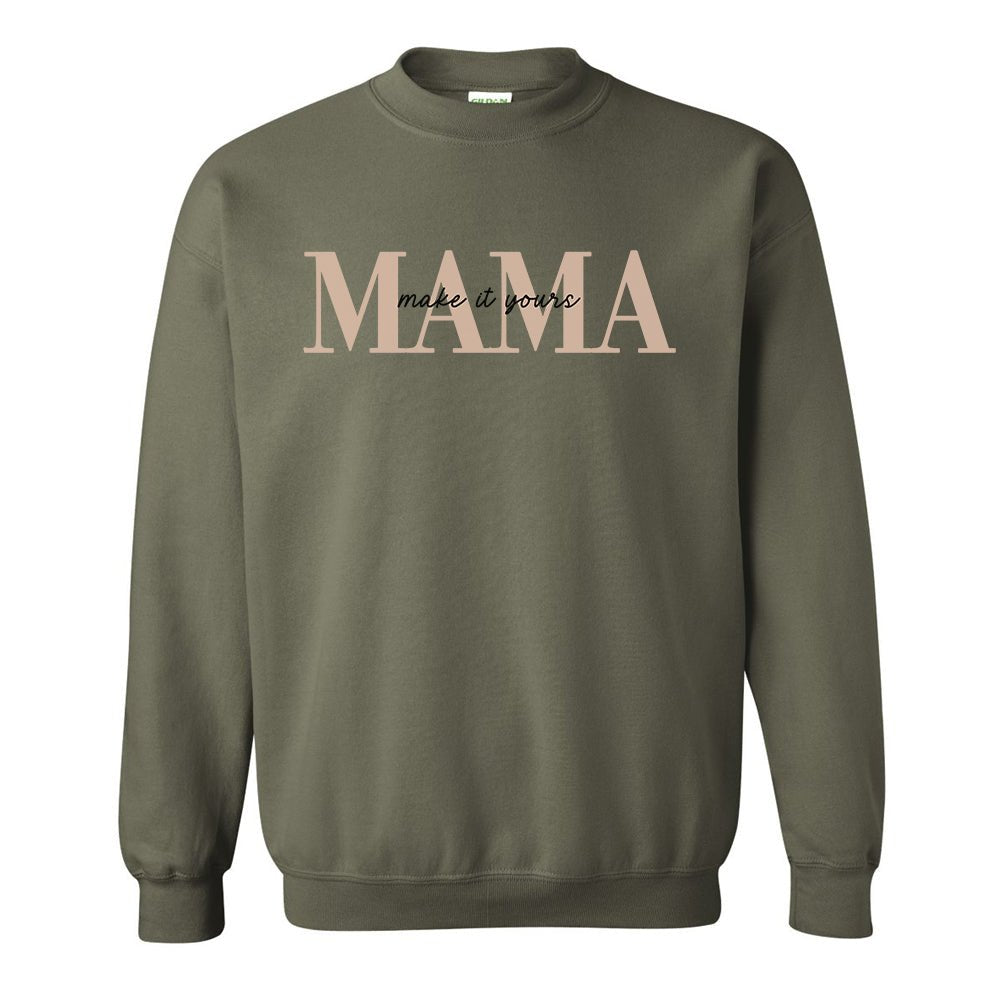 Make It Yours™ 'Mama' Crewneck Sweatshirt - United Monograms