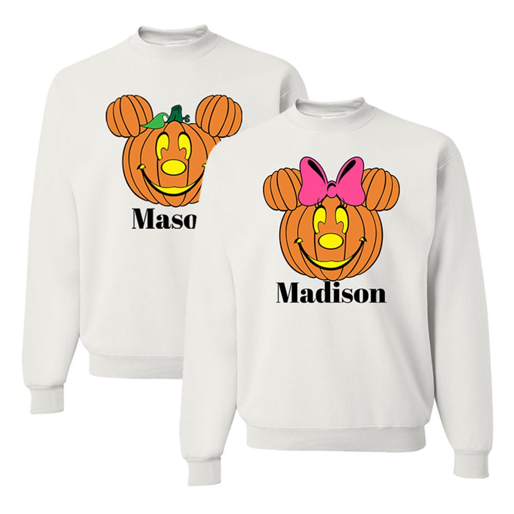 Make It Yours™ 'Mickey/Minnie Jack-O'-Lantern' Sweatshirt - United Monograms