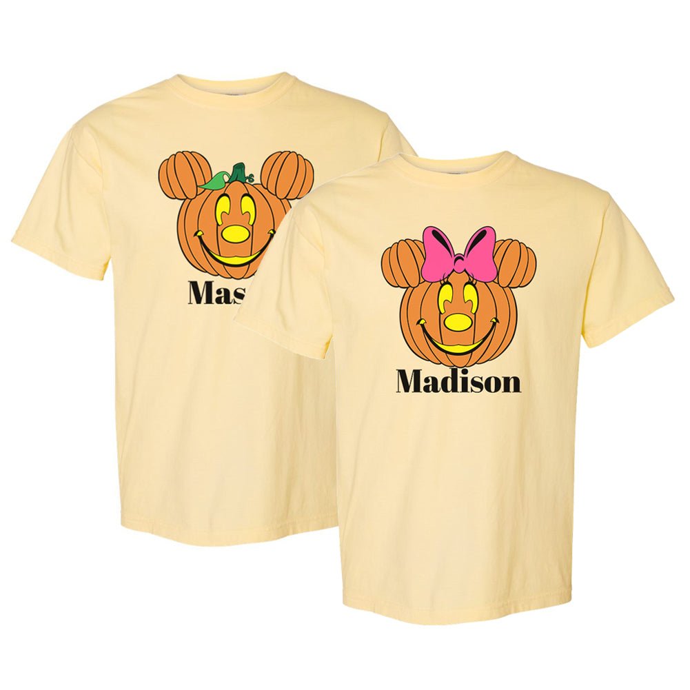 Make It Yours™ 'Mickey/Minnie Jack-O'-Lantern' T-Shirt - United Monograms