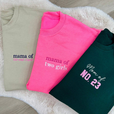 Make It Yours™ 'Mom/Mama Of' Crewneck Sweatshirt - United Monograms