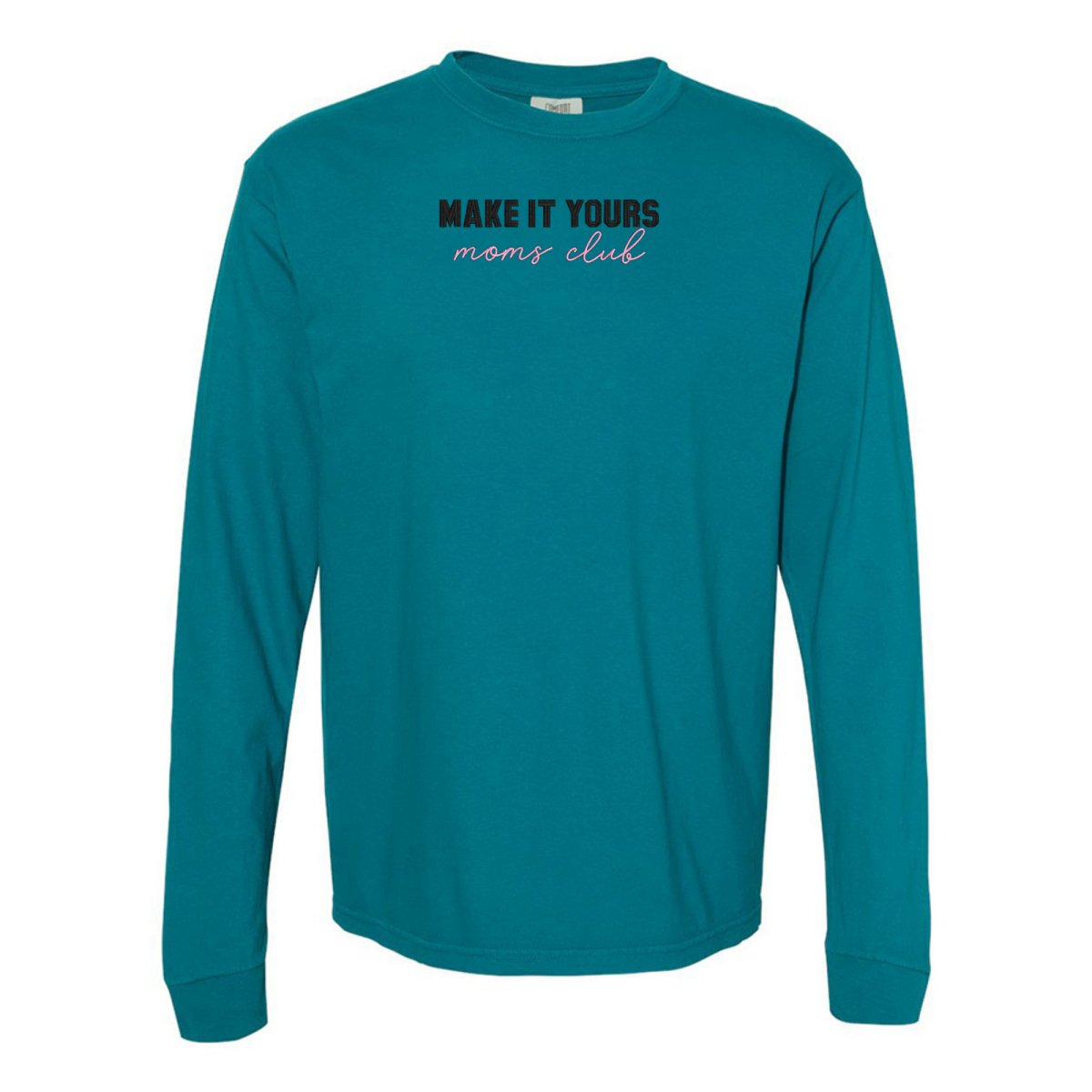 Make It Yours™ 'Moms Club' Long Sleeve T-Shirt - United Monograms