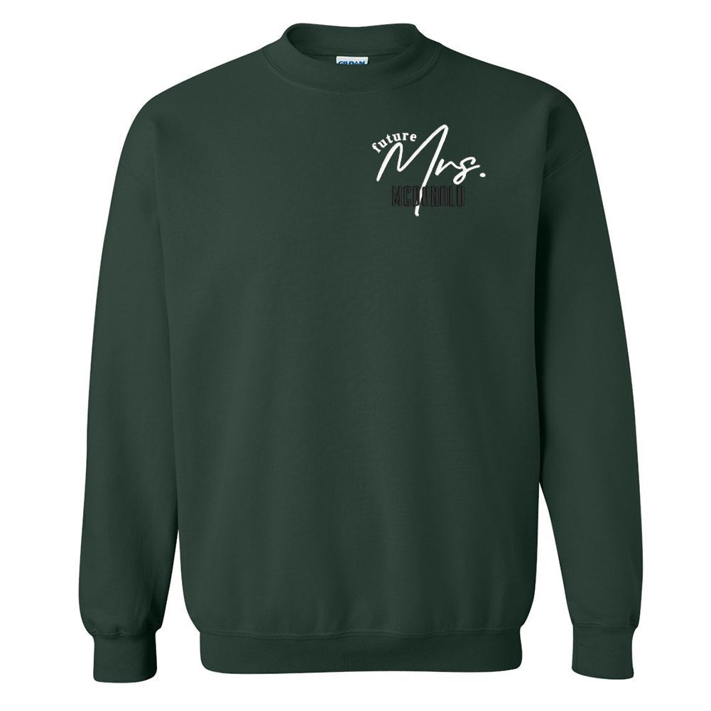 Make It Yours™ 'Mrs./Future Mrs.' Crewneck Sweatshirt - United Monograms