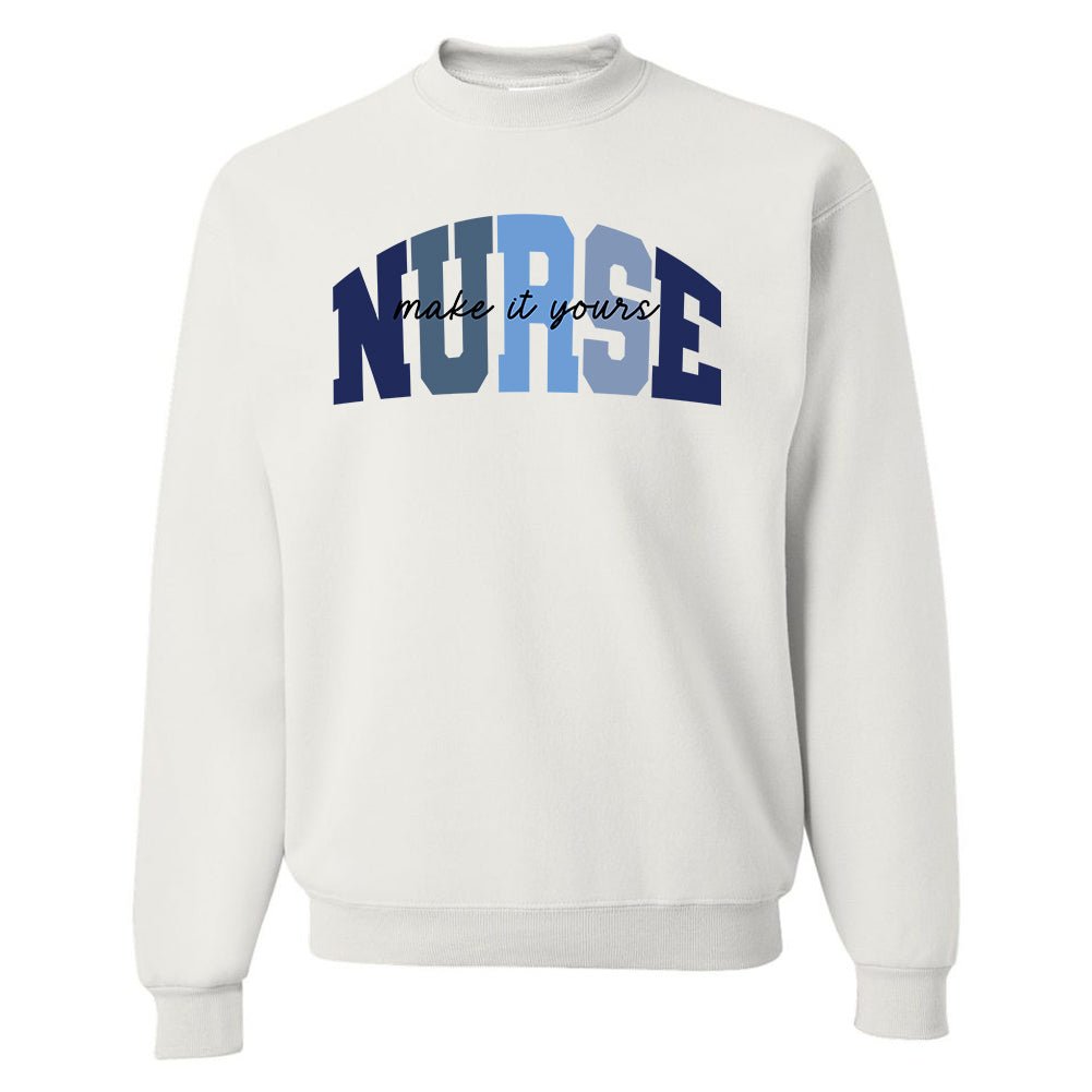 Make It Yours™ 'Nurse Block' Crewneck Sweatshirt - United Monograms