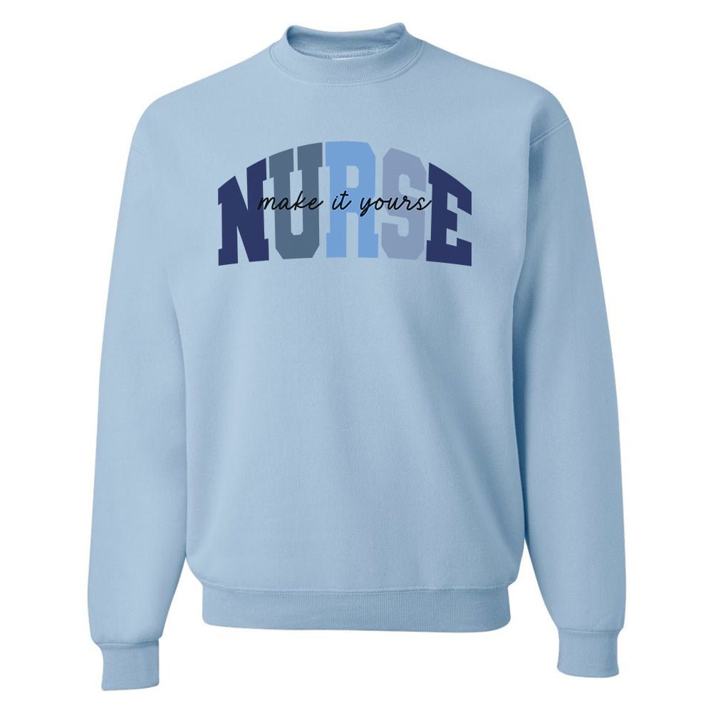 Make It Yours™ 'Nurse Block' Crewneck Sweatshirt - United Monograms