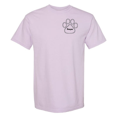 Make It Yours™ Paw Print Comfort Colors T-Shirt - United Monograms