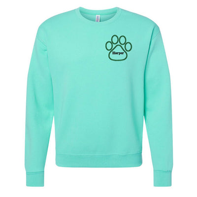 Make It Yours™ Paw Print Crewneck Sweatshirt - United Monograms