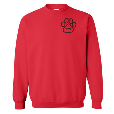 Make It Yours™ Paw Print Crewneck Sweatshirt - United Monograms