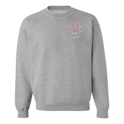 Make It Yours™ Paw Print Crewneck Sweatshirt - United Monograms