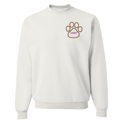 Make It Yours™ Paw Print Crewneck Sweatshirt - United Monograms