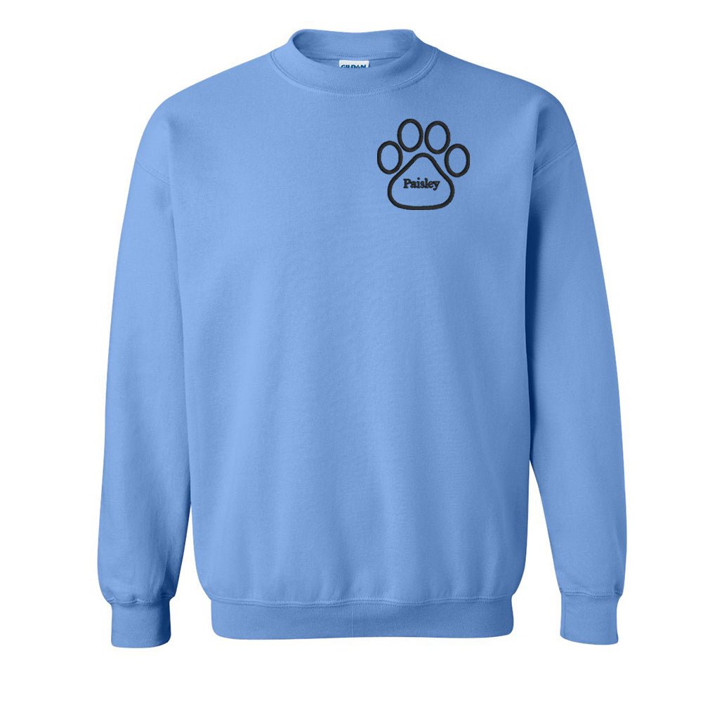 Make It Yours™ Paw Print Crewneck Sweatshirt - United Monograms