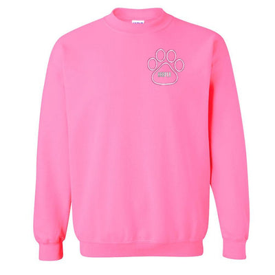 Make It Yours™ Paw Print Crewneck Sweatshirt - United Monograms