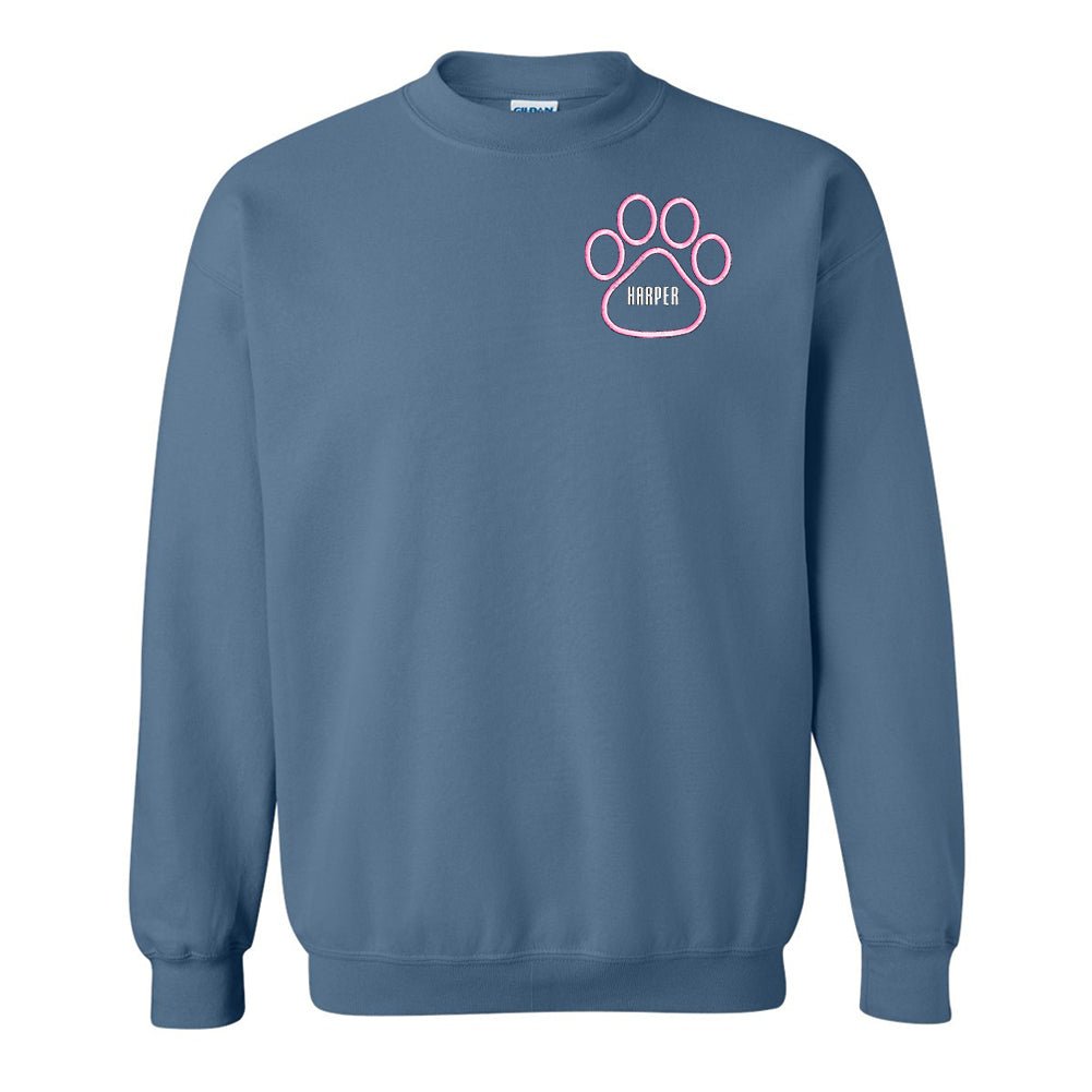 Make It Yours™ Paw Print Crewneck Sweatshirt - United Monograms