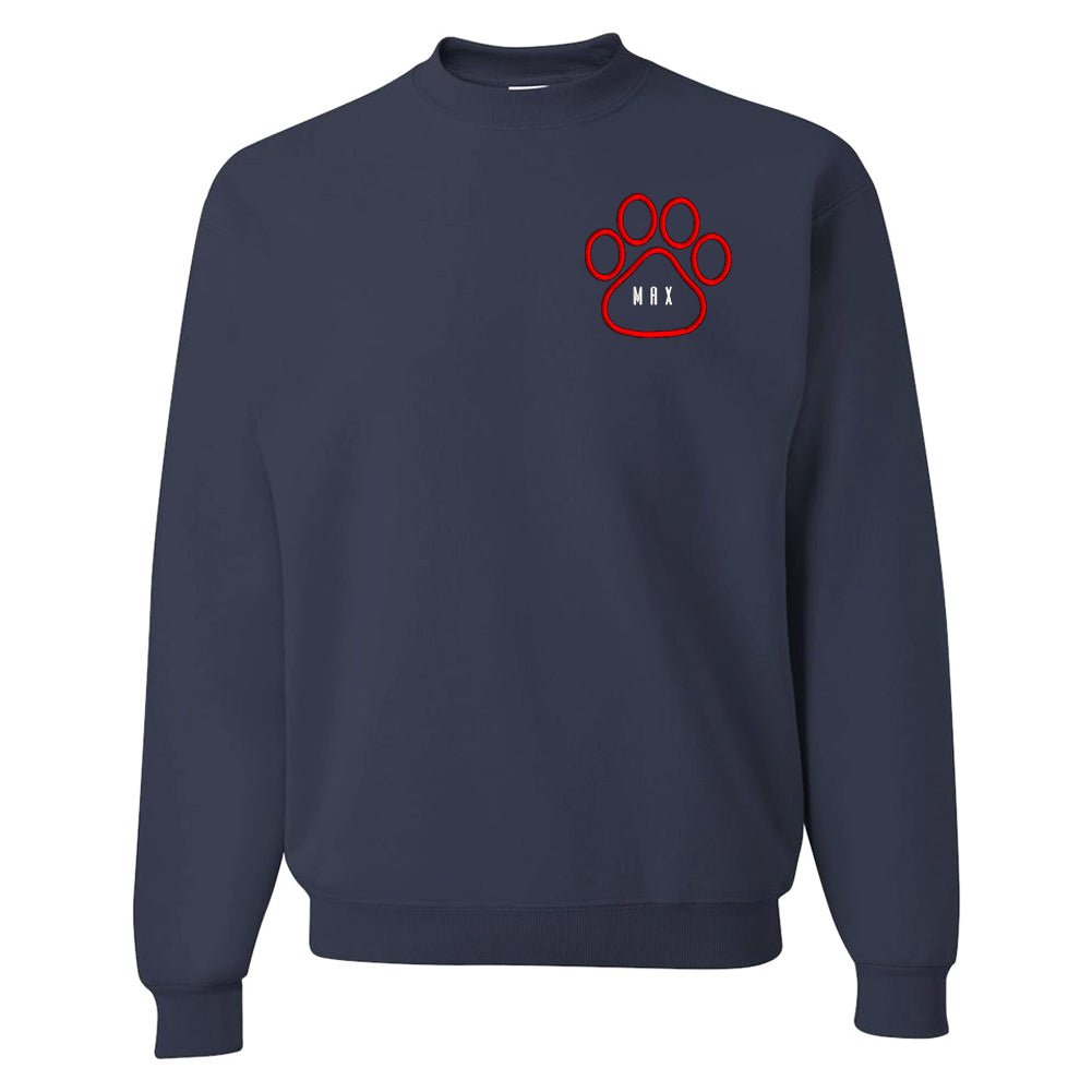 Make It Yours™ Paw Print Crewneck Sweatshirt - United Monograms