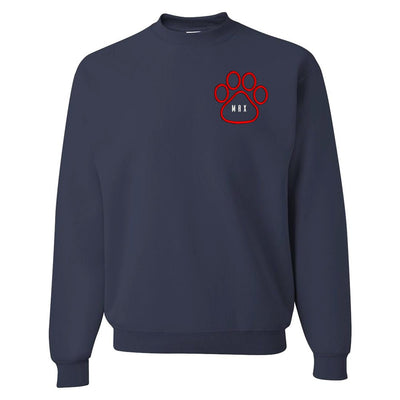 Make It Yours™ Paw Print Crewneck Sweatshirt - United Monograms