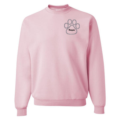 Make It Yours™ Paw Print Crewneck Sweatshirt - United Monograms