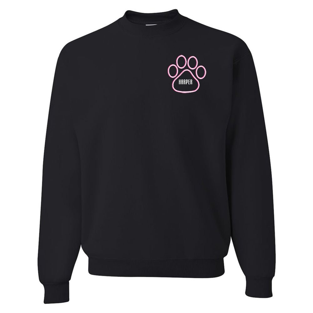 Make It Yours™ Paw Print Crewneck Sweatshirt - United Monograms