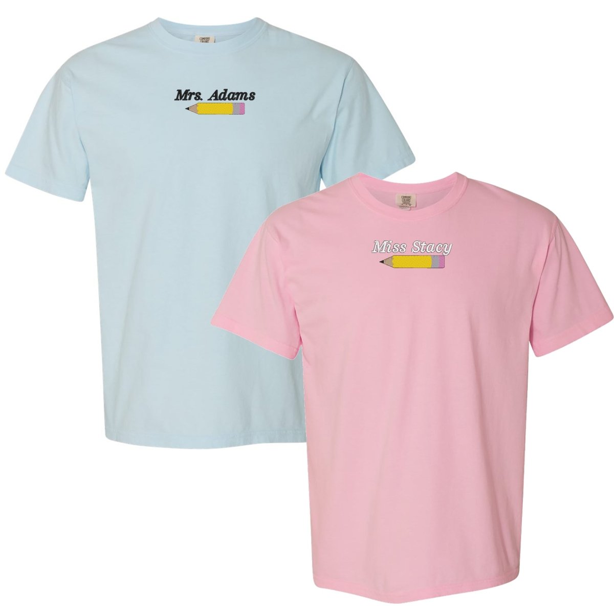 Make It Yours™ Pencil Comfort Colors T-Shirt - United Monograms