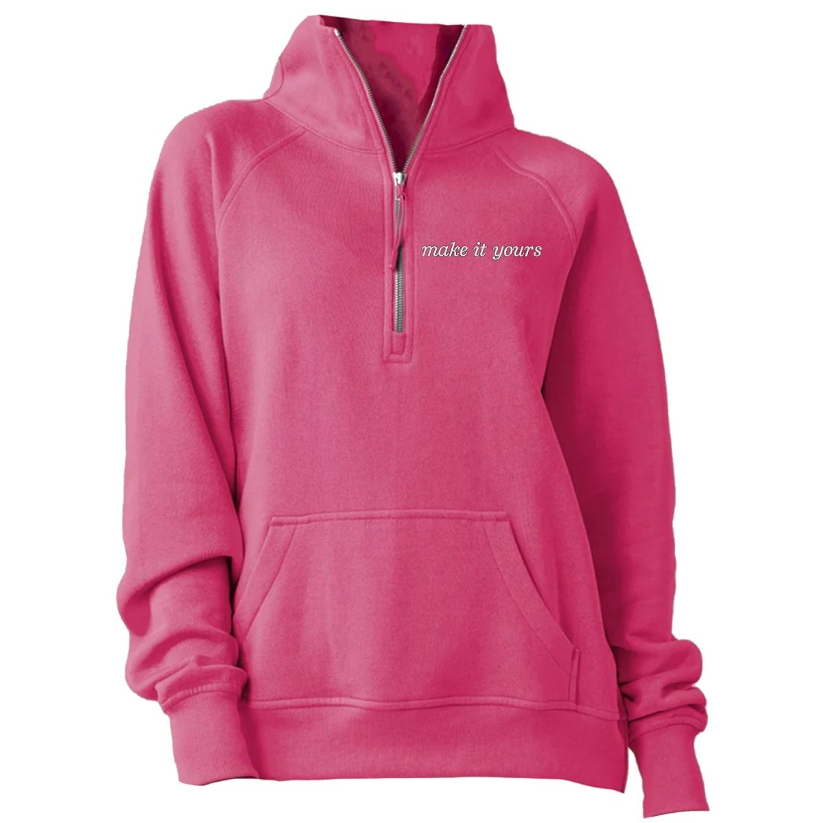 Make It Yours™ Pocket Quarter Zip Sweatshirt - United Monograms