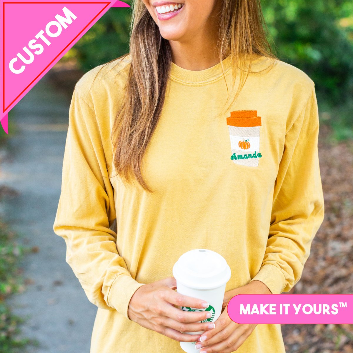 Make It Yours™ PSL Long Sleeve T - Shirt - United Monograms