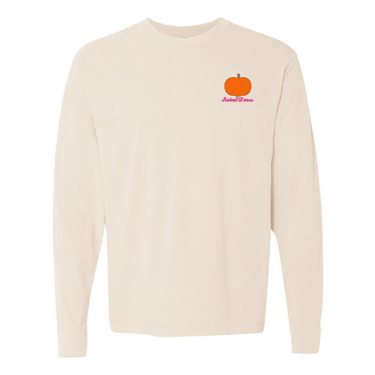 Make It Yours™ Pumpkin Comfort Colors Long Sleeve T - Shirt - United Monograms