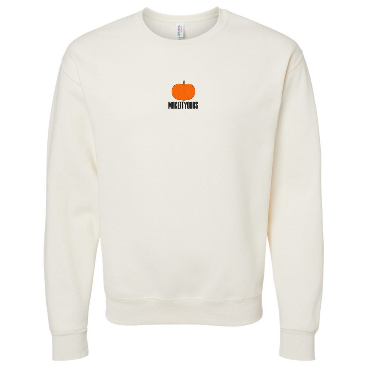 Make It Yours™ Pumpkin Crewneck Sweatshirt - United Monograms