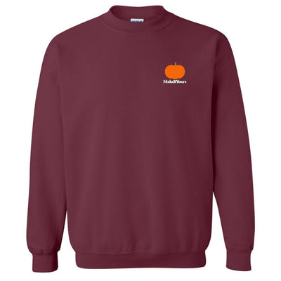 Make It Yours™ Pumpkin Crewneck Sweatshirt - United Monograms