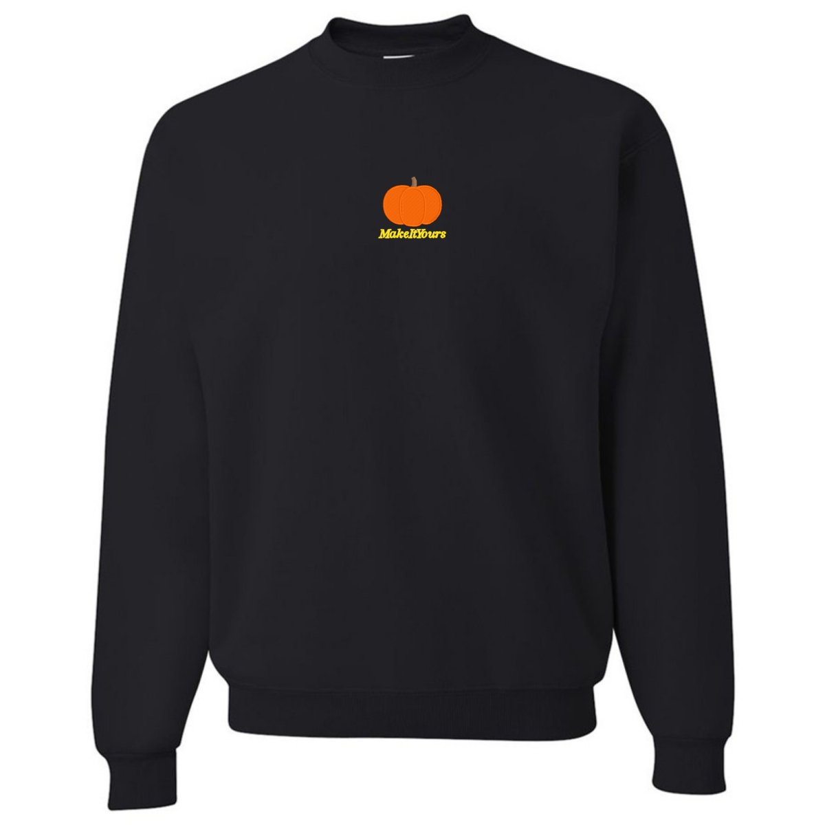 Make It Yours™ Pumpkin Crewneck Sweatshirt - United Monograms