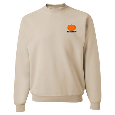 Make It Yours™ Pumpkin Crewneck Sweatshirt - United Monograms