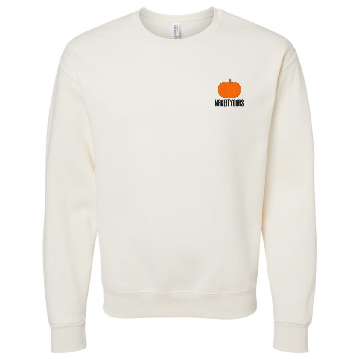 Make It Yours™ Pumpkin Crewneck Sweatshirt - United Monograms