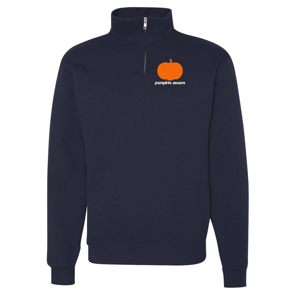 Make It Yours™ Pumpkin Quarter Zip Sweatshirt - United Monograms