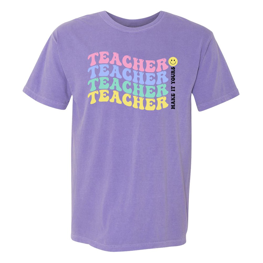 Make It Yours™ 'Retro Teacher' T-Shirt - United Monograms