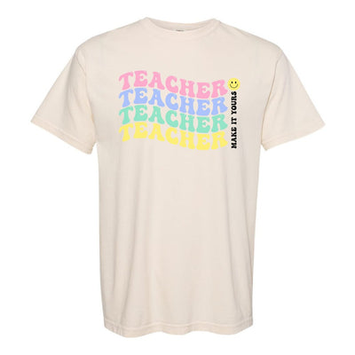 Make It Yours™ 'Retro Teacher' T-Shirt - United Monograms