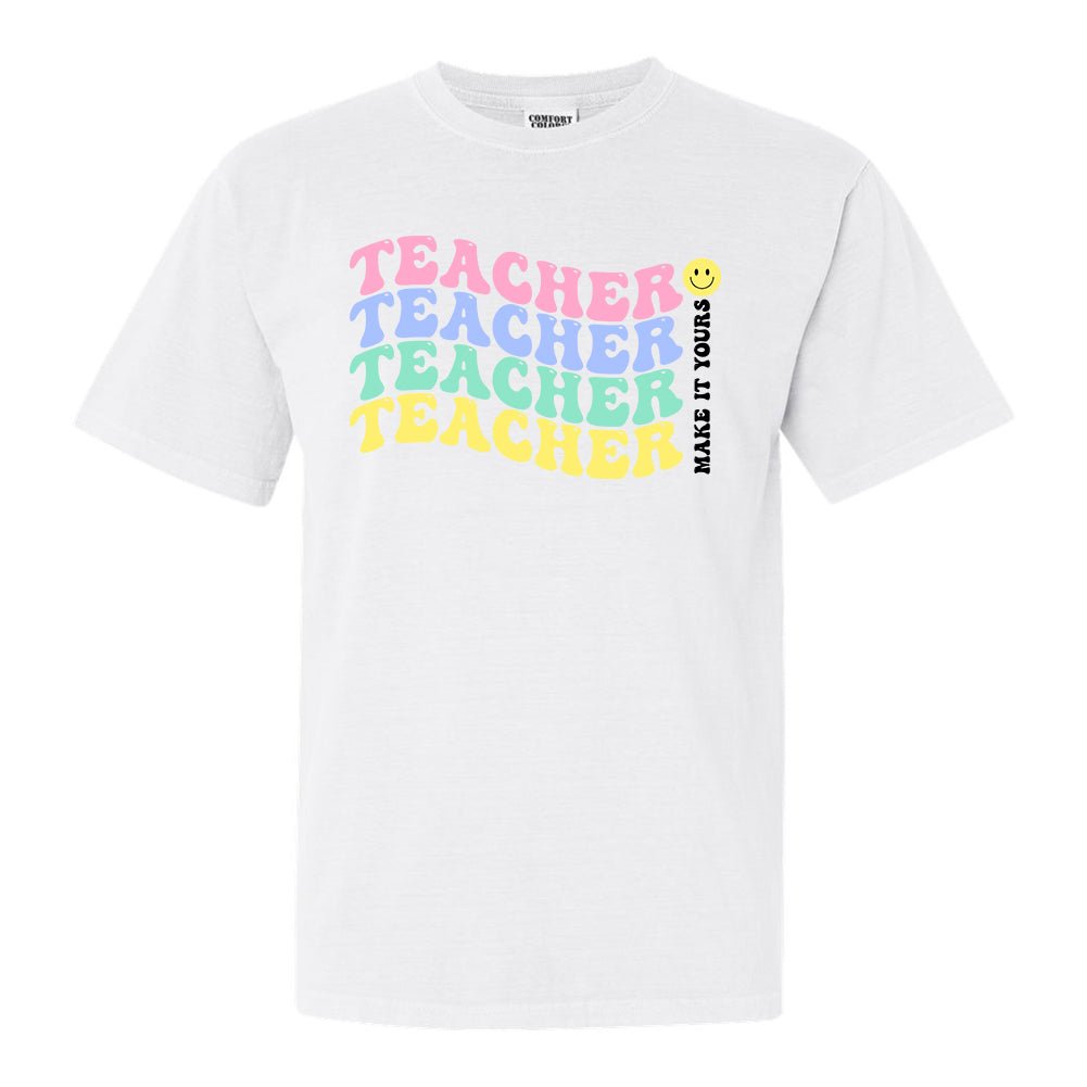 Make It Yours™ 'Retro Teacher' T-Shirt - United Monograms