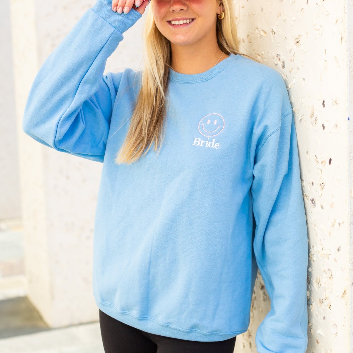 Make It Yours™ 'Smiley Face' Crewneck Sweatshirt - United Monograms