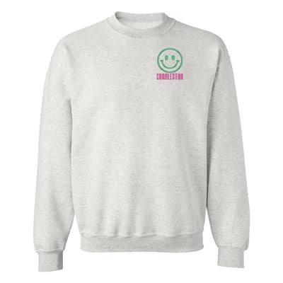 Make It Yours™ 'Smiley Face' Crewneck Sweatshirt - United Monograms