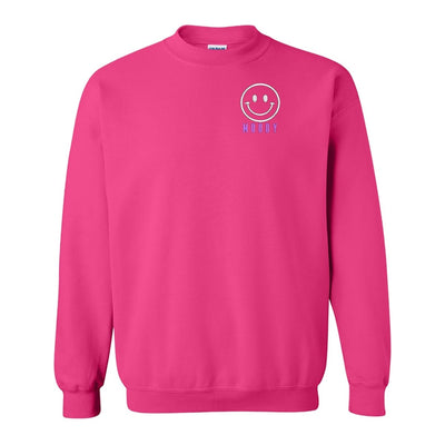 Make It Yours™ 'Smiley Face' Crewneck Sweatshirt - United Monograms