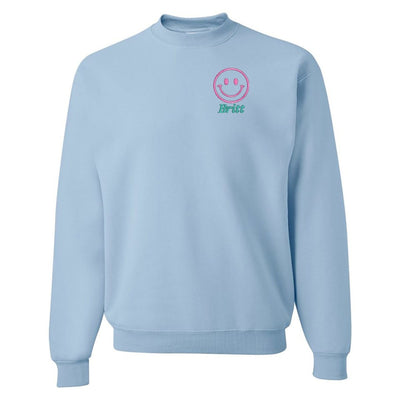 Make It Yours™ 'Smiley Face' Crewneck Sweatshirt - United Monograms