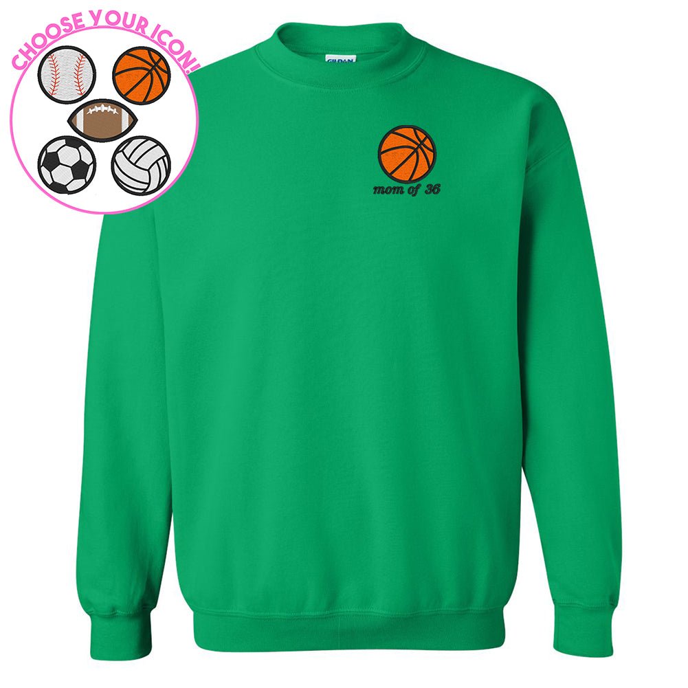 Make It Yours™ Sports Icon Crewneck Sweatshirt - United Monograms